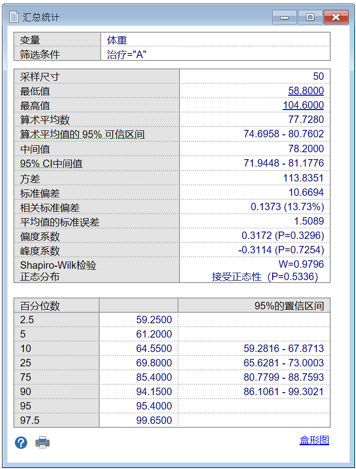 汇总统计